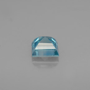 Zircone naturale blu da 1,03 ct, quadrato, VVS-VS