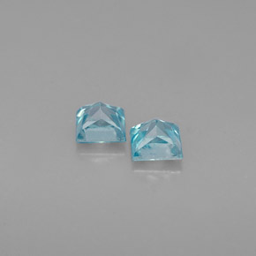 Zircone naturale blu da  ct, quadrato, VS