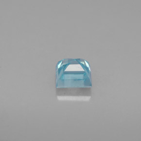 Zircone naturale blu da 0,84 ct, quadrato, VVS-VS