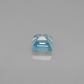 Zircone naturale blu da 0,76 ct, quadrato, VVS-VS