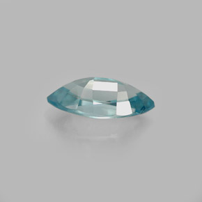 Zircone naturale blu da 1,24 ct, marchesa, VVS