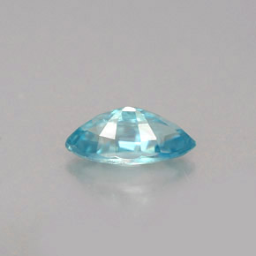 Zircone naturale blu da 0,72 ct, marchesa, VVS