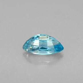 Zircone naturale blu da 0,78 ct, marchesa, VVS