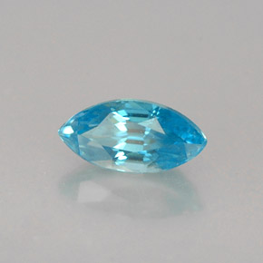 Zircone Blu naturale da 0.70 ct, Taglio marquise, VVS