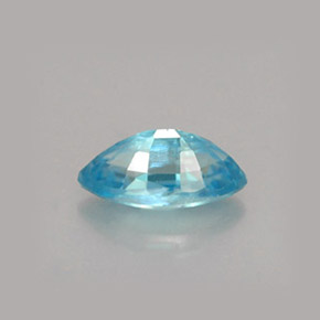 Zircone Blu naturale da 0.70 ct, Taglio marquise, VVS