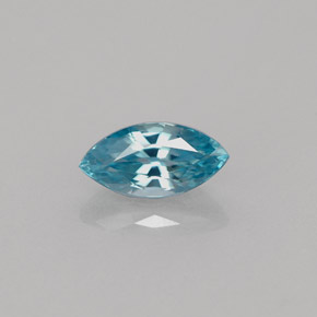 Zircone naturale blu da 1,14 ct, marchesa, VVS