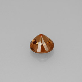 Zircone naturale arancione da 1,14 ct, taglio rotondo, VS