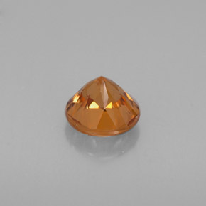 Zircone naturale arancione da 1,12 ct, taglio rotondo, VVS
