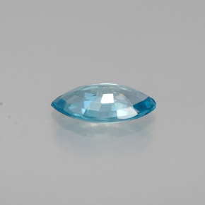 Zircone naturale blu da 0,53 ct, marchesa, VS