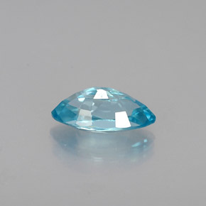 Zircone naturale blu da 0,68 ct, marchesa, VVS