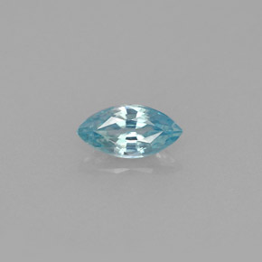 Zircone naturale blu da 0,59 ct, marchesa, VVS-VS