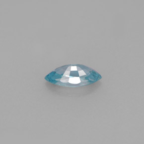 Zircone naturale blu da 0,59 ct, marchesa, VVS-VS