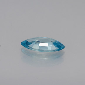 Zircone naturale blu da 0,50 ct, marchesa, VVS