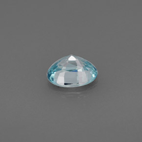 Zircone naturale blu da 0,82 ct, taglio ovale, VVS-VS