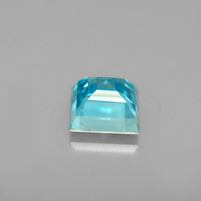 Zircone naturale blu da 1,00 ct, quadrato, SI