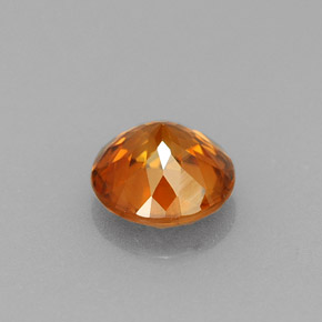 Zircone naturale arancione da 0,94 ct, taglio rotondo, VVS-VS