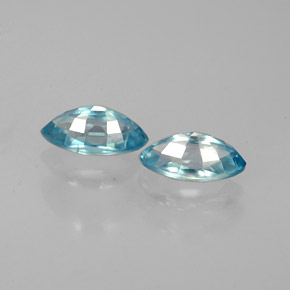 Zircone naturale blu da  ct, marchesa, VVS-VS