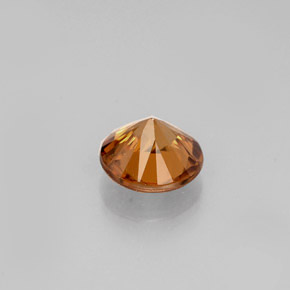 Zircone naturale arancione da 0,99 ct, taglio rotondo, VVS