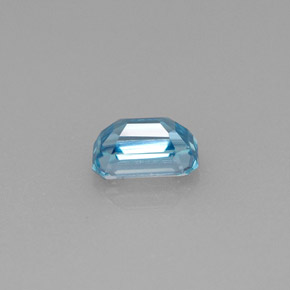Zircone Blu naturale da 0.94 ct, Taglio smeraldo, VVS
