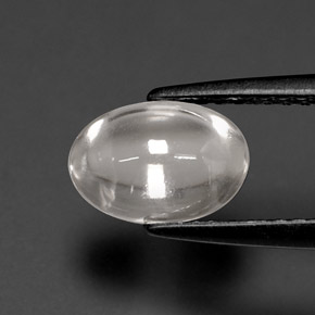 Zircone naturale bianco da 1,72 ct, taglio ovale, trasparente