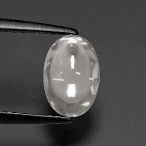Zircone naturale bianco da 1,72 ct, taglio ovale, trasparente