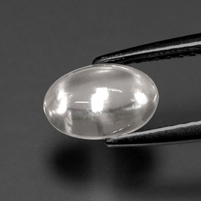 Zircone naturale bianco da 1,72 ct, taglio ovale, trasparente