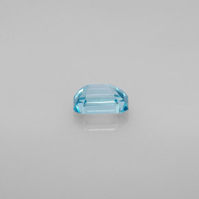 Zircone naturale blu da 1,02 ct, taglio smeraldo, VVS