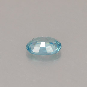 Zircone naturale blu da 0,70 ct, taglio ovale, VS