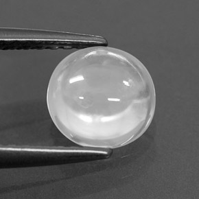 Zircone naturale bianco da 1,48 ct, trasparente, trasparente/traslucido