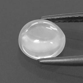 Zircone naturale bianco da 1,48 ct, trasparente, trasparente/traslucido