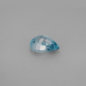 Zircone naturale blu da 1,83 ct, taglio a pera, VS