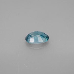Zircone Blu naturale da 1.28 ct, Taglio ovale, VVS-VS