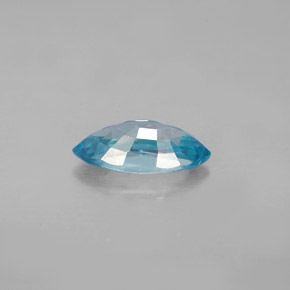 Zircone naturale blu da 1,70 ct, marchesa, VS