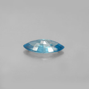Zircone naturale blu da 1,41 ct, marchesa, VS