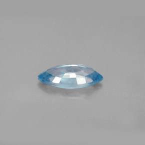 Zircone naturale blu da 1,47 ct, marchesa, VVS-VS