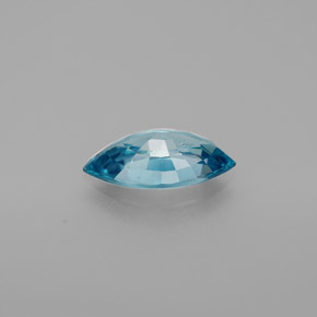 Zircone naturale blu da 1,51 ct, marchesa, VS