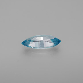 Zircone naturale blu da 1,38 ct, marchesa, VS
