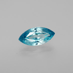 Zircone Blu naturale da 1.87 ct, Taglio marquise, VVS-VS