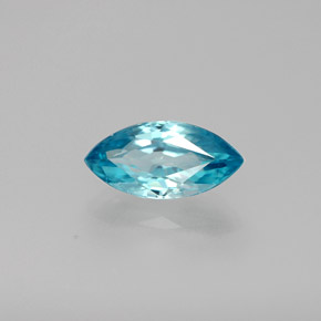 Zircone Blu naturale da 1.87 ct, Taglio marquise, VVS-VS