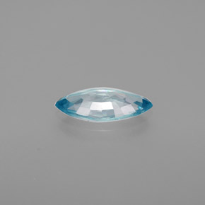 Zircone naturale blu da 1,17 ct, marchesa, VS