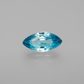 Zircone naturale blu da 1,52 ct, marchesa, VVS-VS