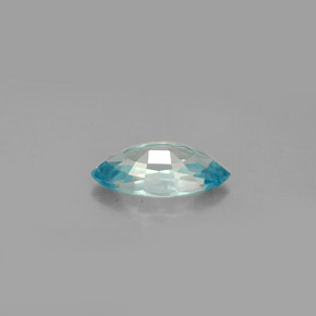 Zircone naturale blu da 1,49 ct, marchesa, VVS-VS