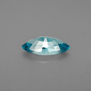 Zircone naturale blu da 1,51 ct, marchesa, VVS