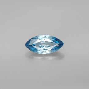 Zircone naturale blu da 1,56 ct, marchesa, VVS