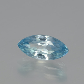 Zircone naturale blu da 1,86 ct, marchesa, VVS