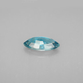 Zircone naturale blu da 1,73 ct, marchesa, VVS-VS