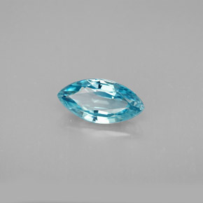 Zircone naturale blu da 1,83 ct, marchesa, VVS