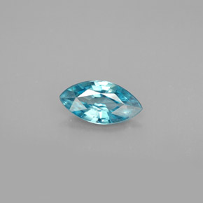 Zircone naturale blu da 1,24 ct, marchesa, VS