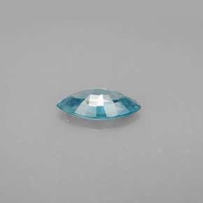 Zircone naturale blu da 1,24 ct, marchesa, VS