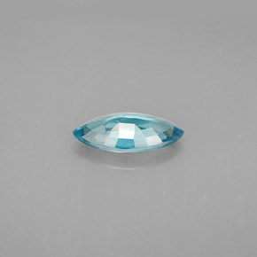 Zircone naturale blu da 1,33 ct, marchesa, VS